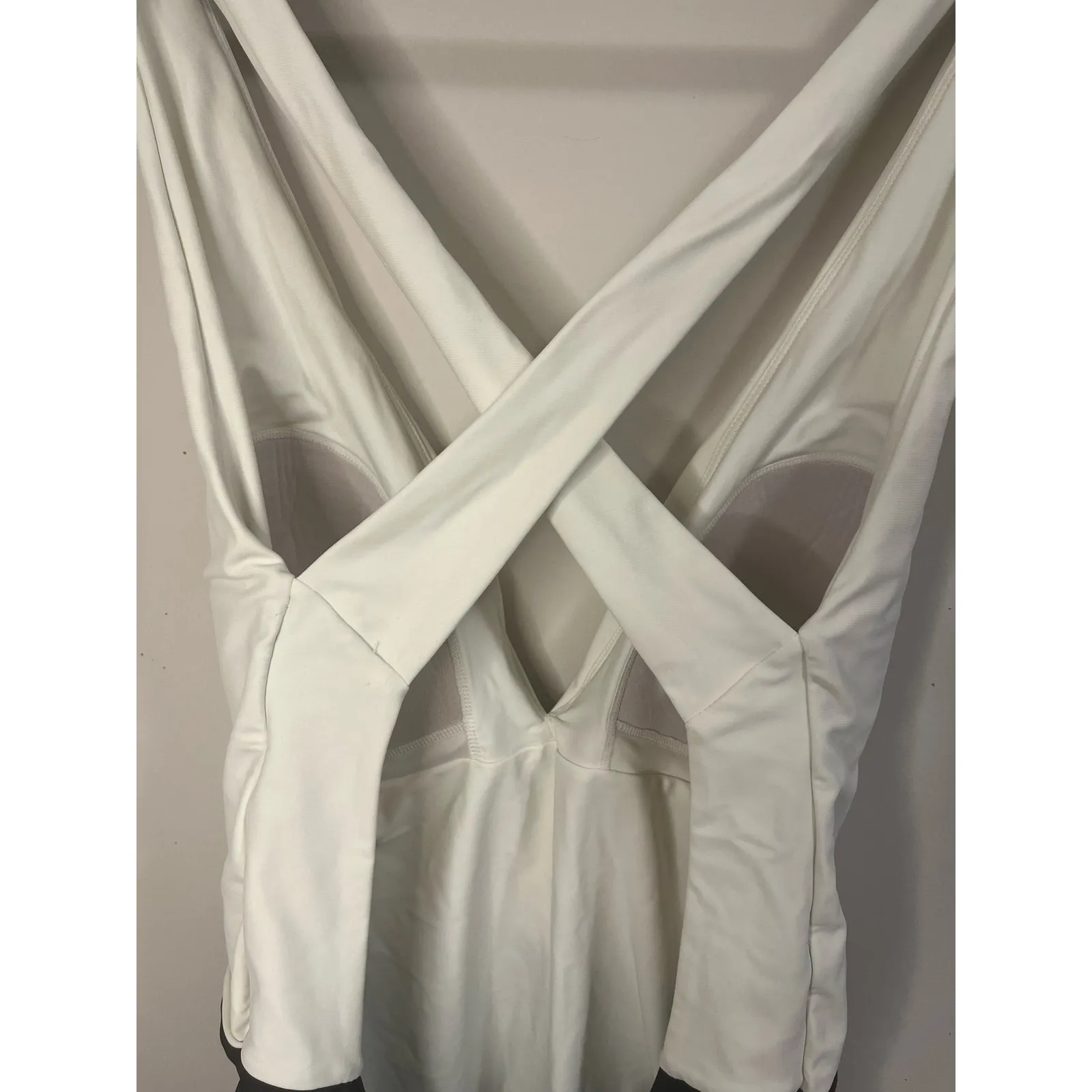 Summersalt Deep Dive Women's One-Piece Swimsuit White and Black sz. 14 - Image 9