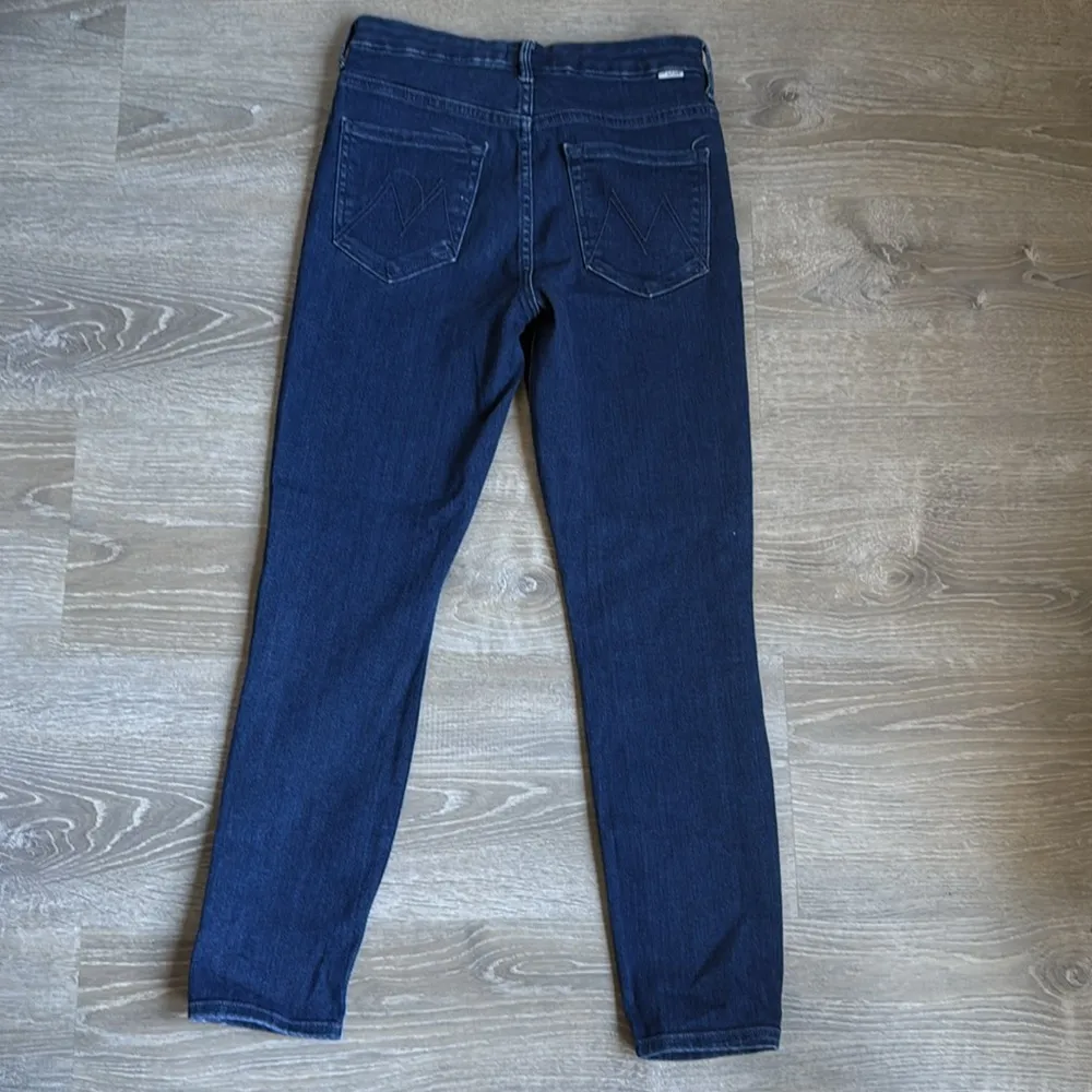 MOTHER HIGH WAISTED ANKLE Neither Here Nor There 27 Blue - Image 3