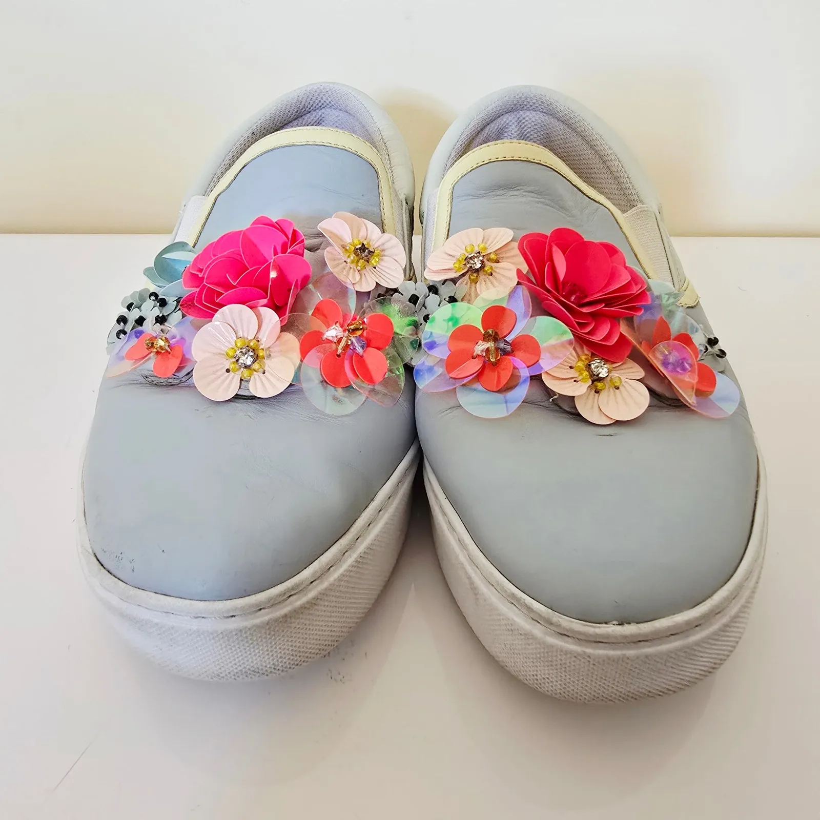 Sophia Webster Lilico Sequin Adele Sneaker Blue Pink 3D Women's Size EU 39 - Image 5