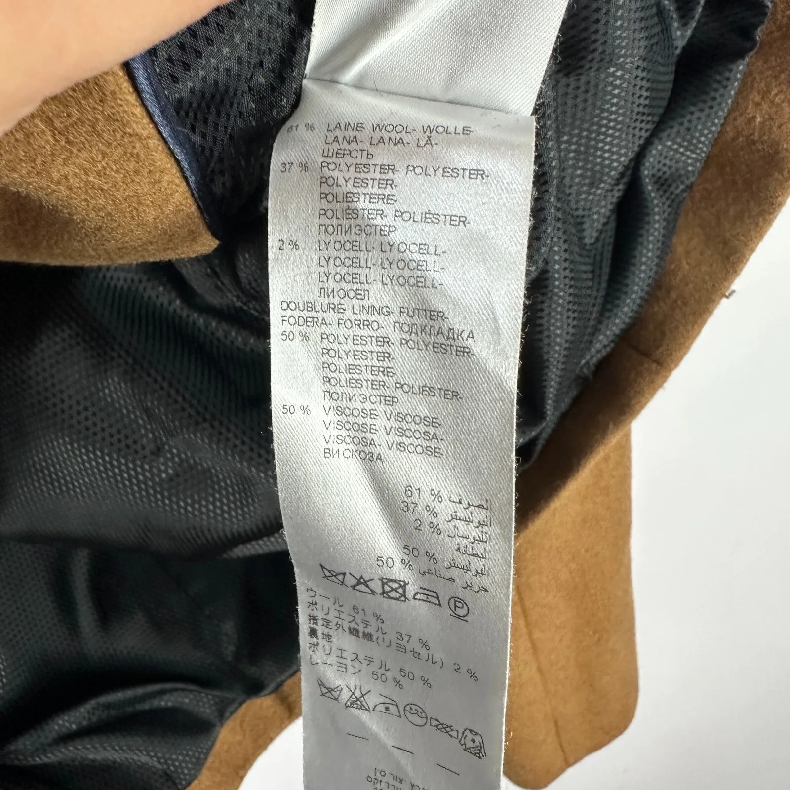 Kookai 36 Camel Wool Blazer Old Money Quiet Luxury Preppy Equestrian Chic Office - Image 7