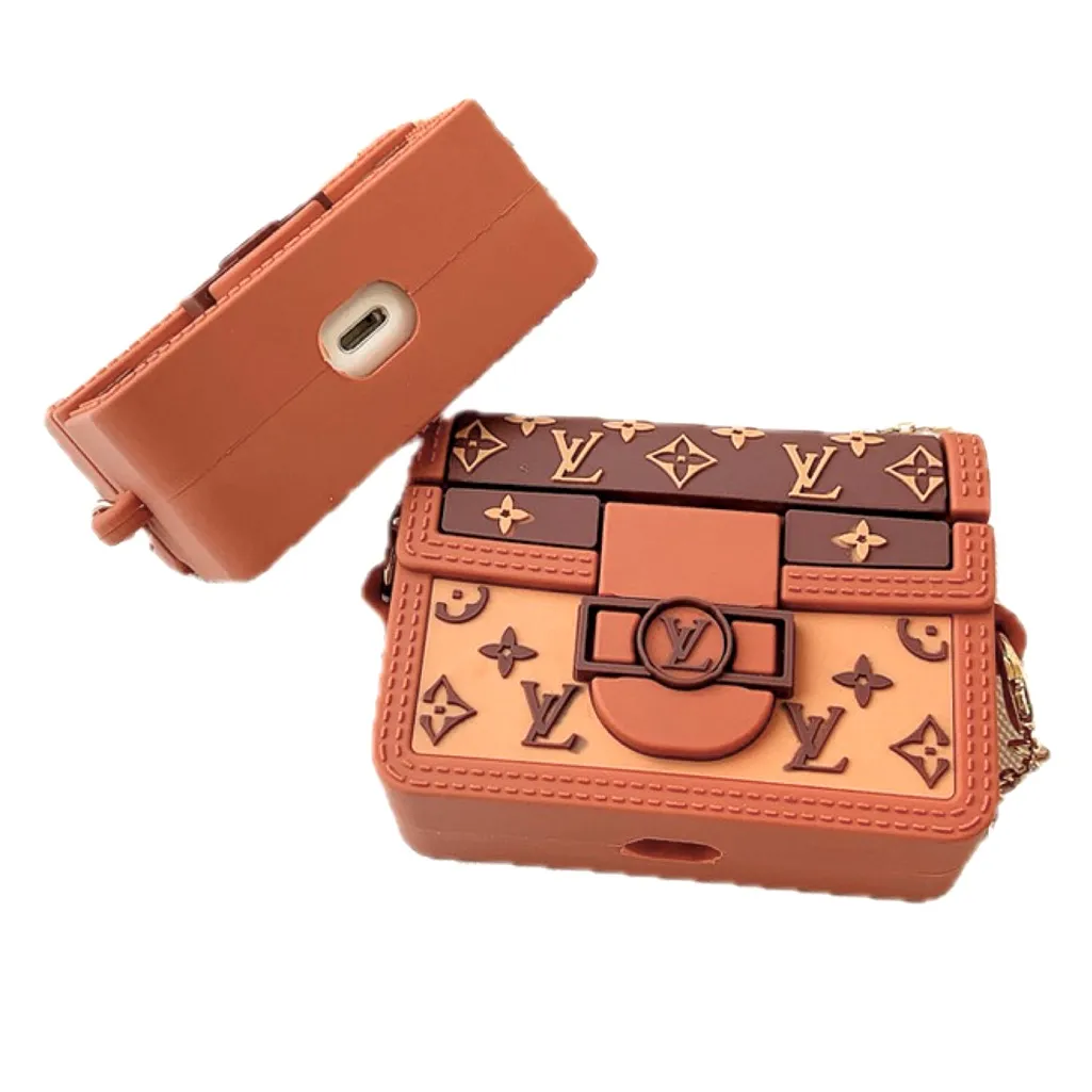 NWOT AirPod Pro Fashion Handbag Case Brown - Image 5