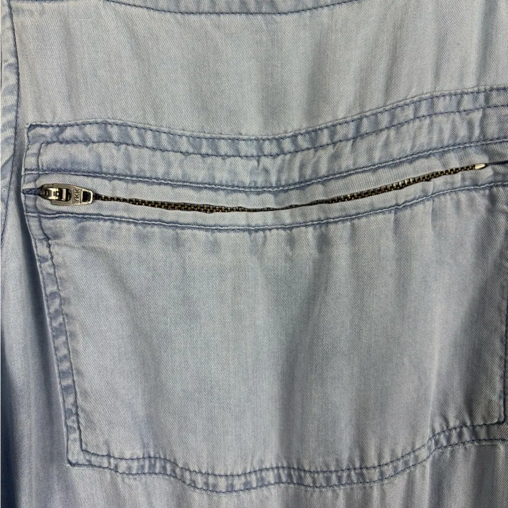 Billy T Women's XS Everyday Overalls Light Blue Lyocell Jumper Adjustable Strap - Image 11