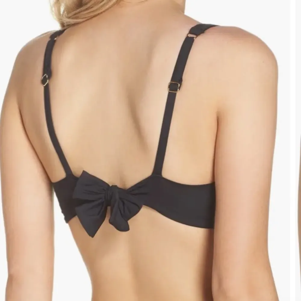 Tommy Bahama Pearl Twist Front Underwire Bikini Top Black L - Image 3