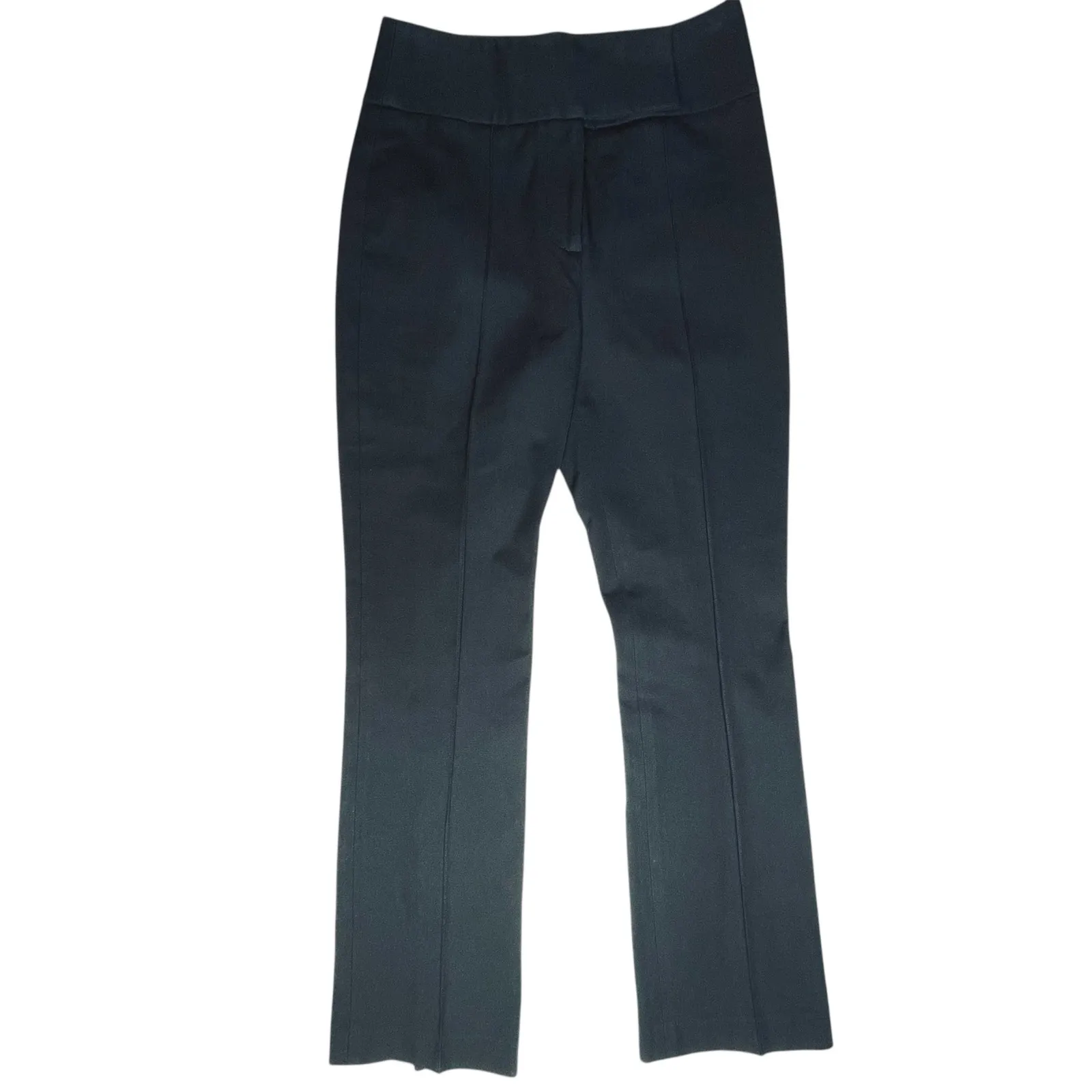 Veronica Beard Jupiter Slim-Leg Pant size 4 Mid-Rise Front-Seam Trouser Black - Image 3