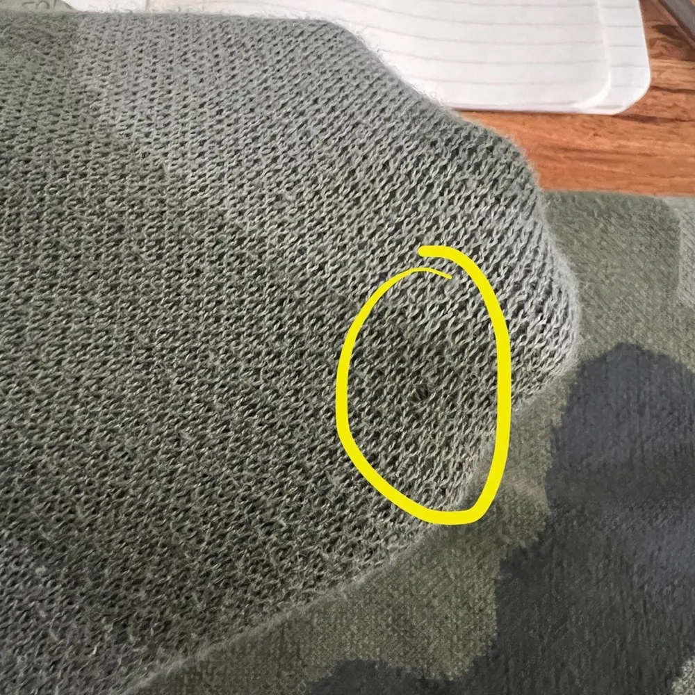 Arizona Jean Company Green Camo Split Hem Tunic Pullover Sweater - Image 8