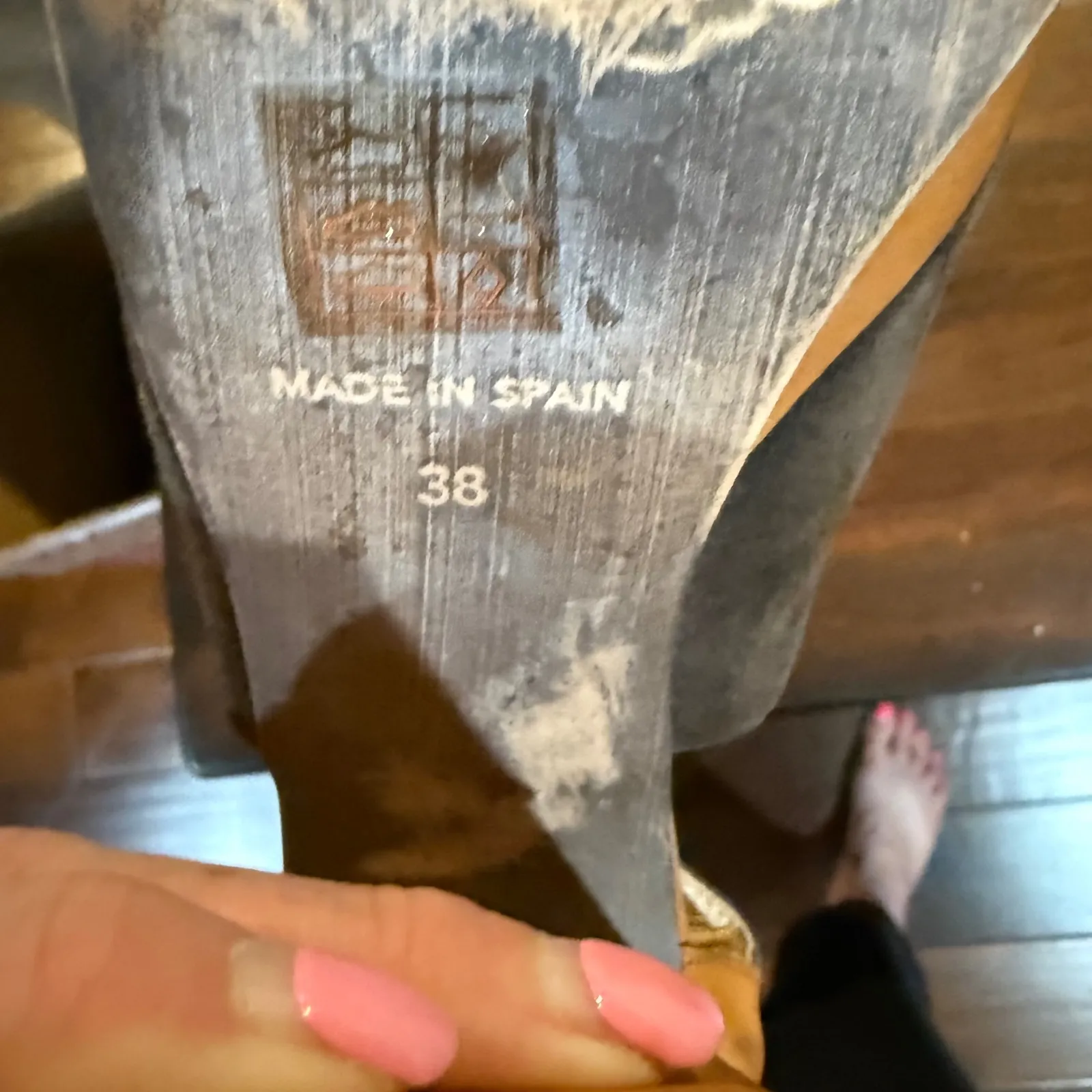 Free People Anaya Suede Platform Clogs Suede Leather Block Heel Platform Shoes 8 - Image 9