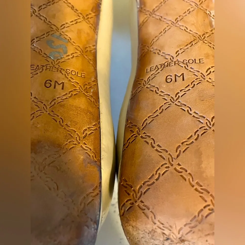 L.A.M.B. Real Leather Nude Platform Pumps Size 6 - Image 15