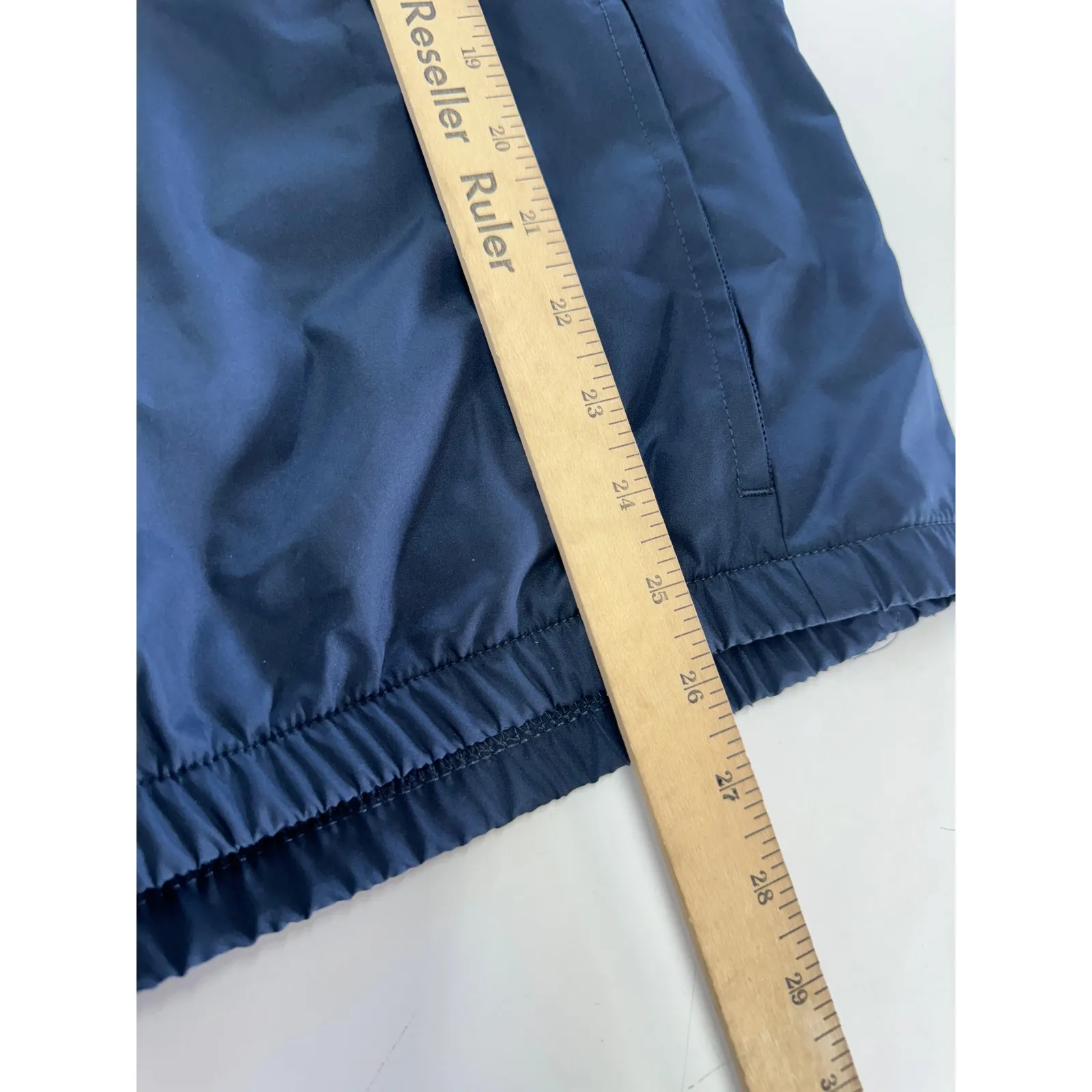 Champion Windbreaker Womens X Large Blue Hooded‎ Pullover Half Zip Jacket - Image 7