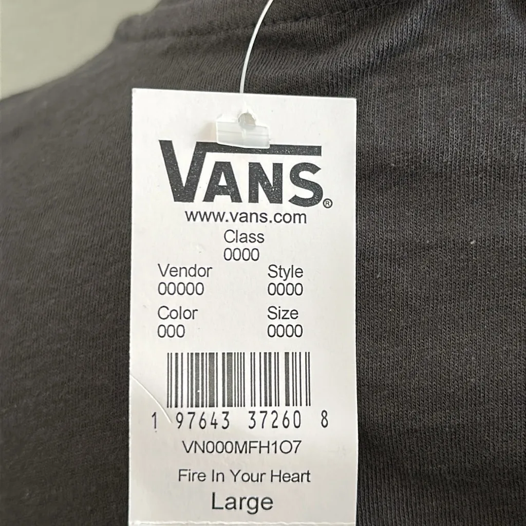 Vans Charcoal Graphic Crop Top - Image 4