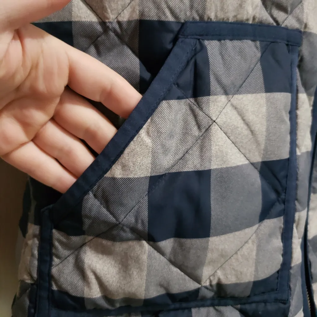 J Crew‎ Buffalo plaid vest size S - Image 7