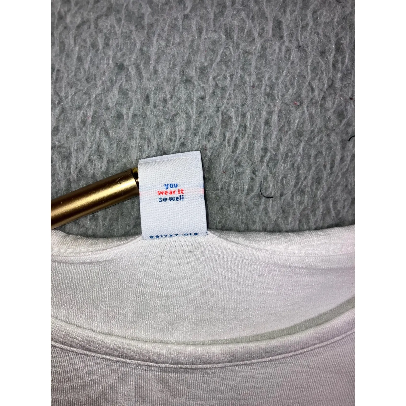 OLD NAVY Luxe T Shirt Women XL White Rayon Blend Short Sleeve Relaxed Casual - Image 6