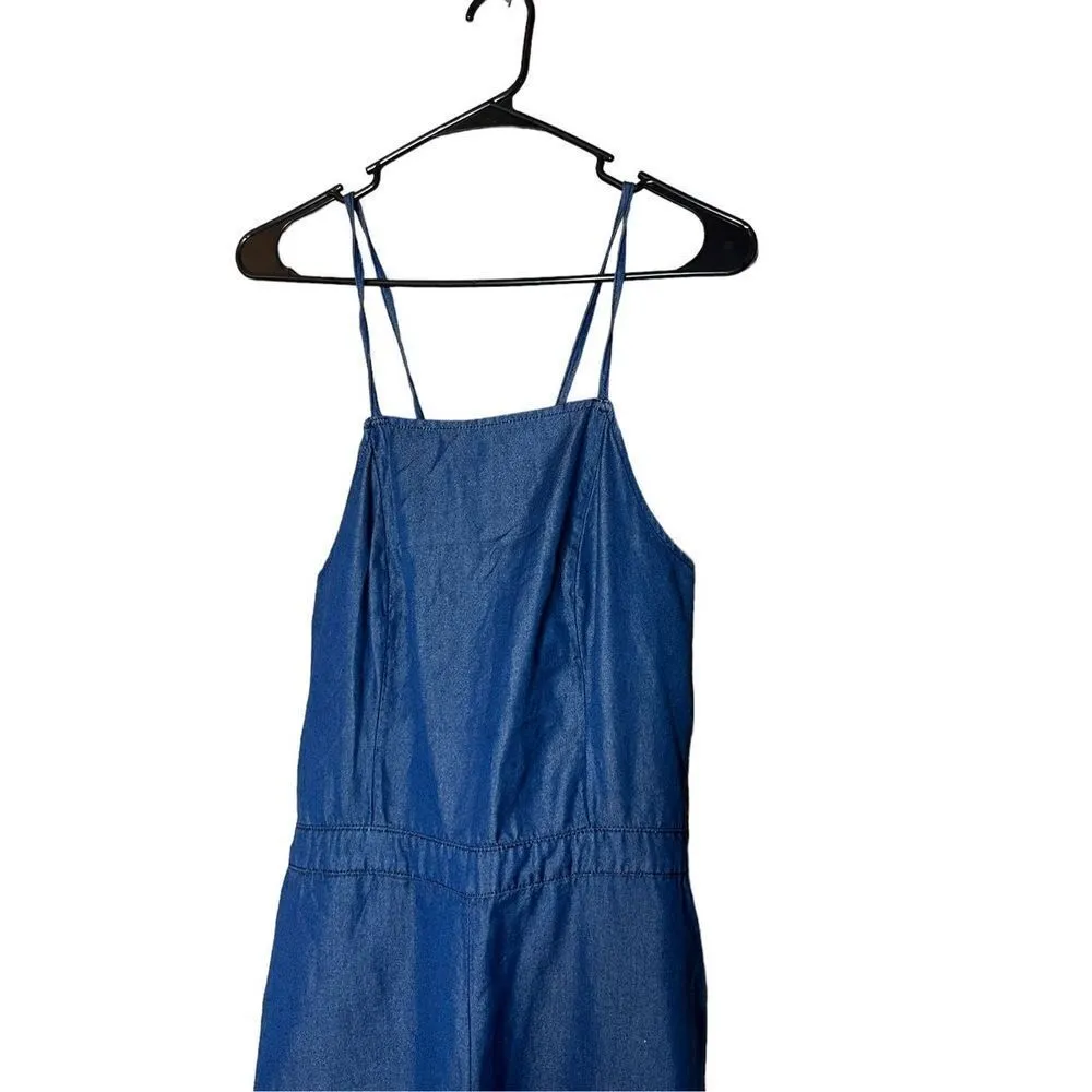 Abercrombie & Fitch Lace Up Back Straight Leg Jumpsuit‎ Size 4 NWT - Image 2