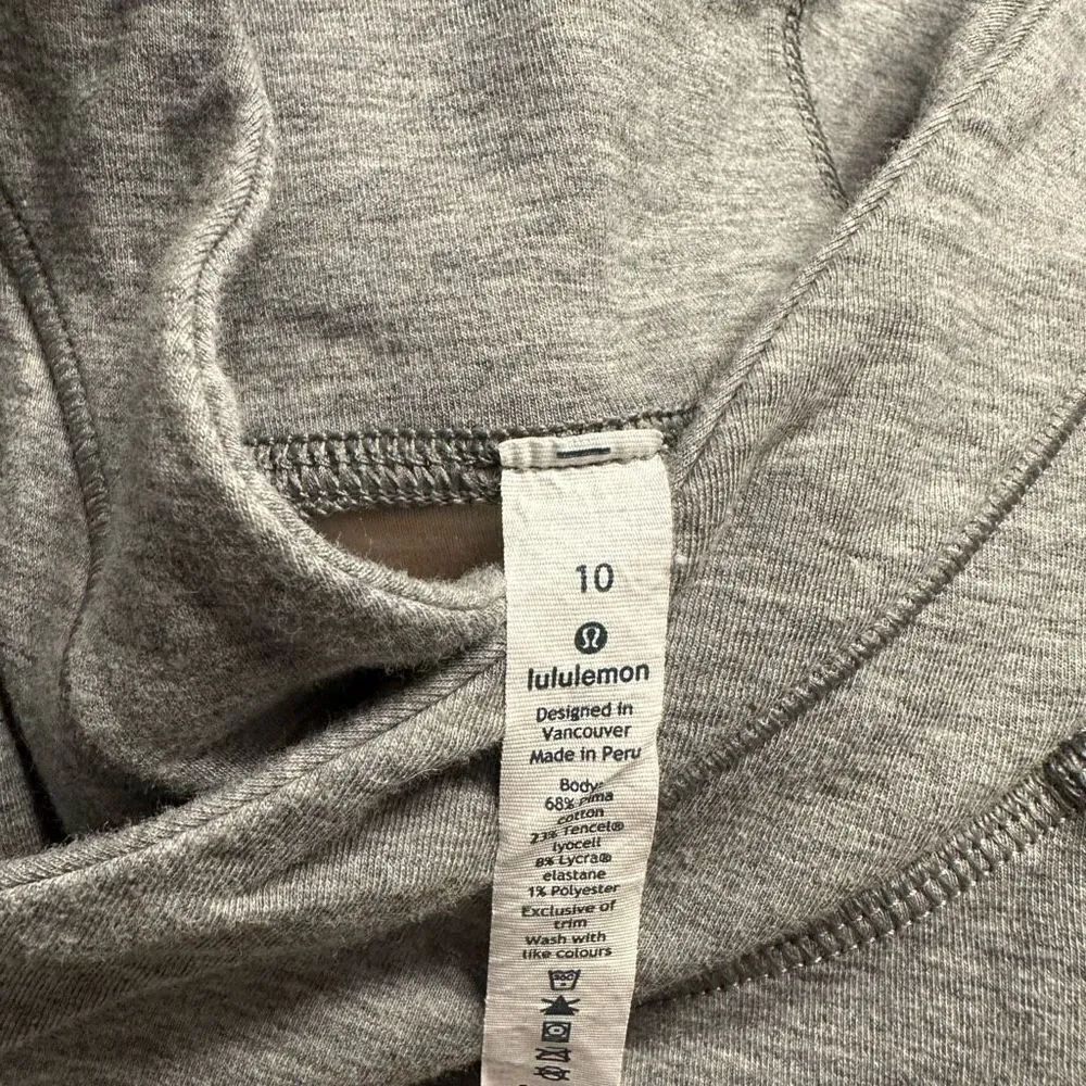 Lululemon Time Out Hoodie Gray Size 10 - Image 12