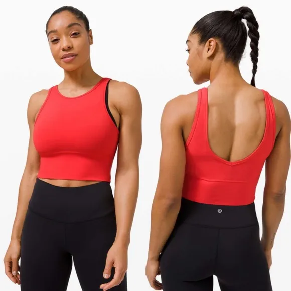 Lululemon Power Pivot Tank *Everlux Pink Punch Size 4 - Image 2