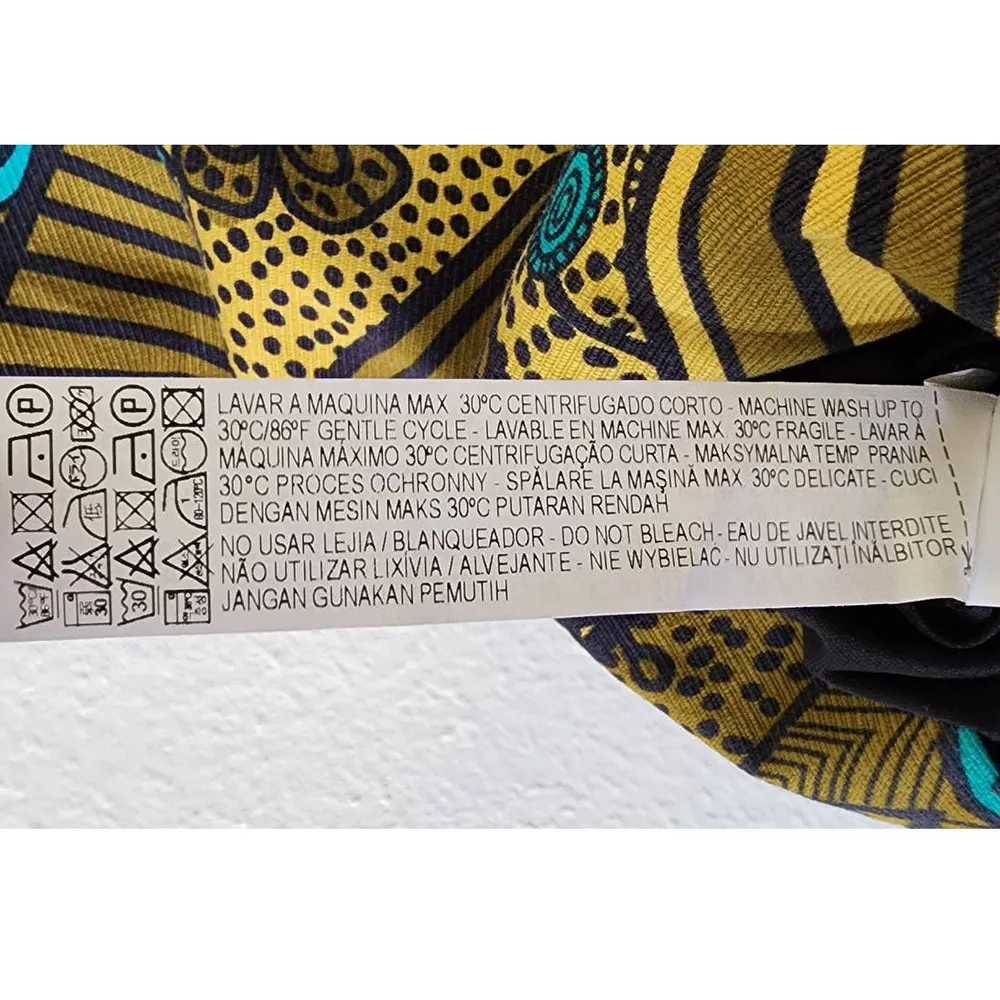 Zara Trafaluc Aztec Modern Halter Fitted Mini Dress Small NWOT - Image 7