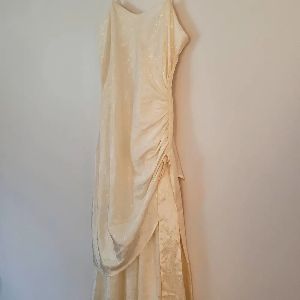 Vintage 90s Gunne Sax Ivory Backyard Beach Casual Punk Wedding Dress Small - Image 5