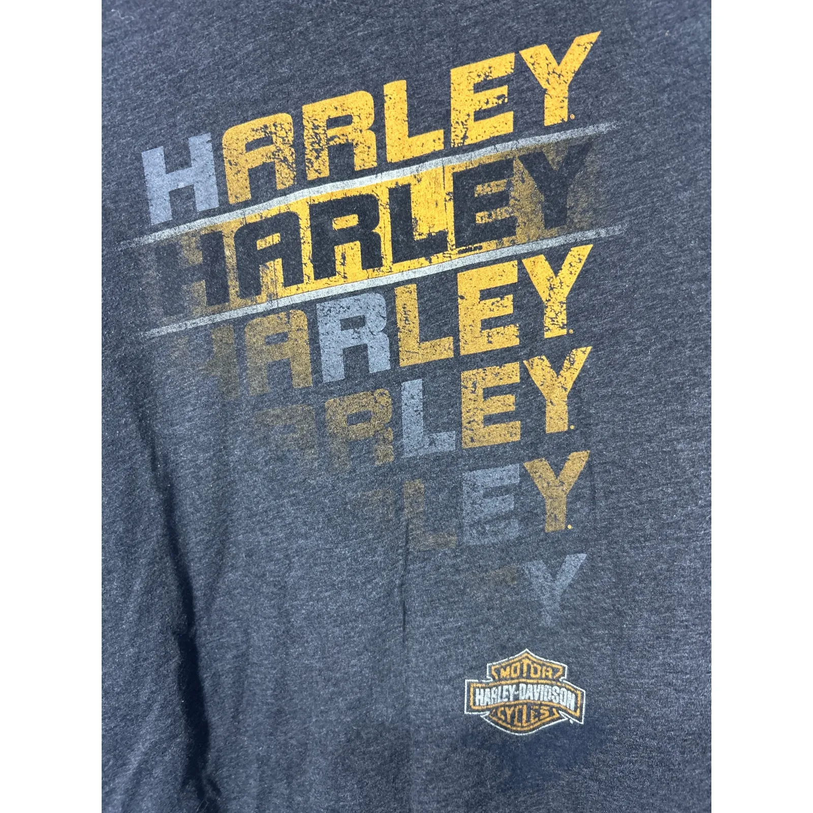 Harley Davidson Tank Top 2X Gray Studded Spellout - Image 2