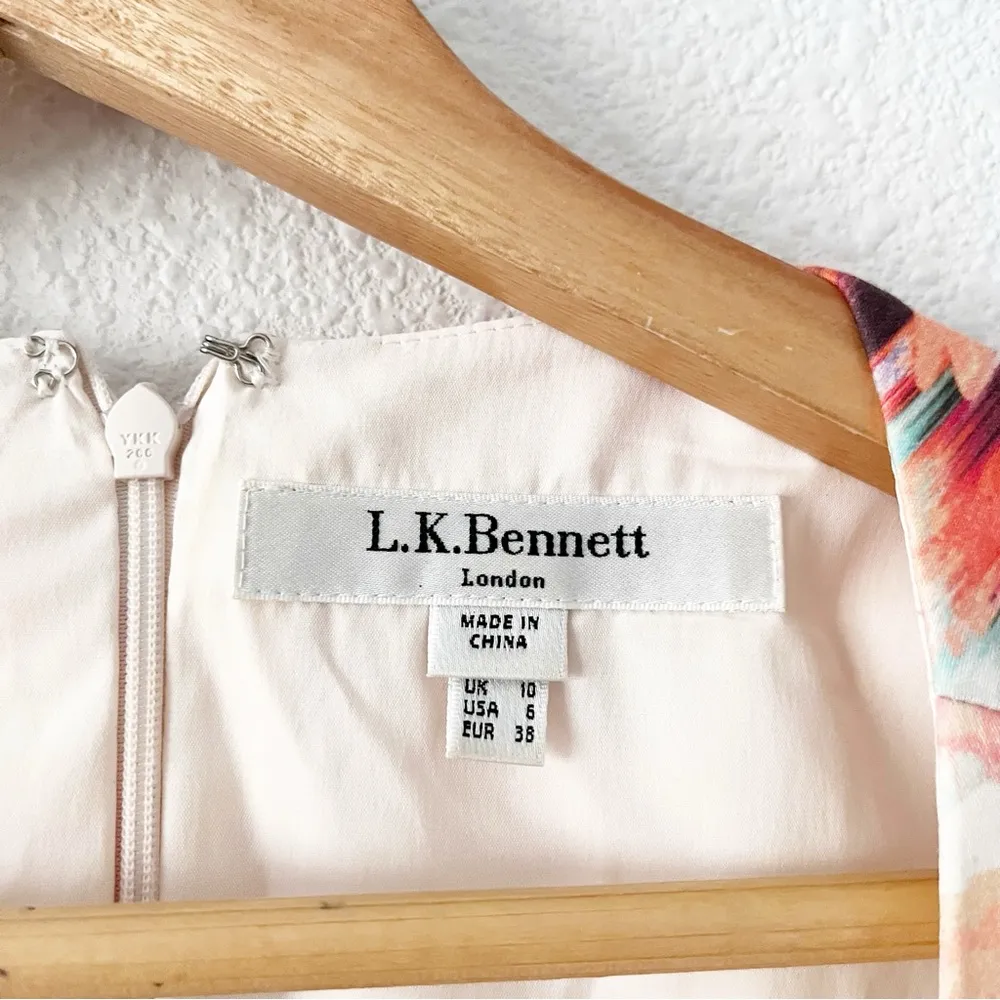 L.K. Bennett Roxette Sleeveless Sheath Dress in Floral Multicolor - Image 2