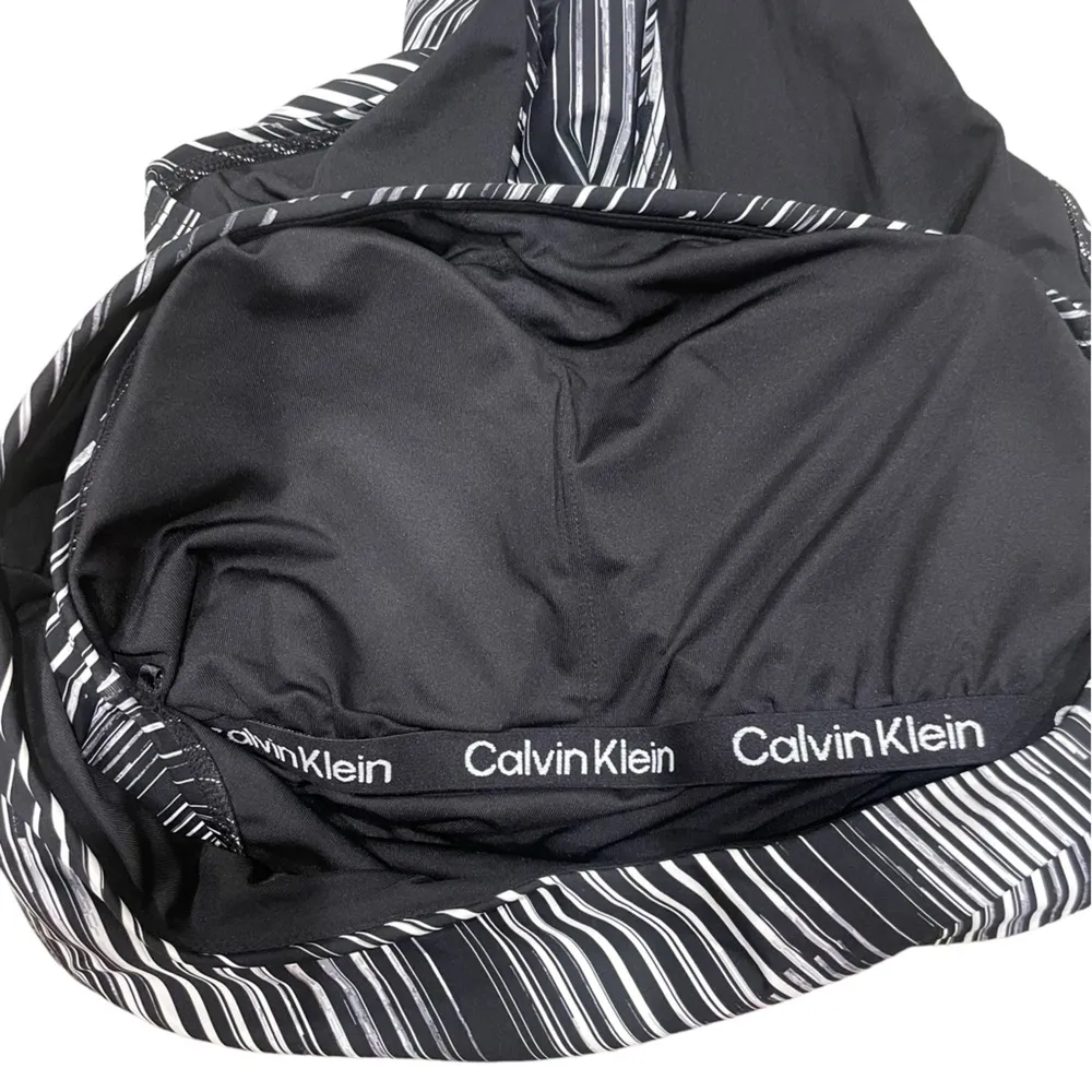 Calvin Klein BLACK MULTI One-Shoulder Starburst One-Piece - Image 7