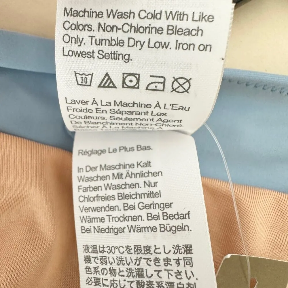 J.Crew Cross Front Cheeky Bikini Bottom Coastal Beach Resort Blue Small NWT - Image 9