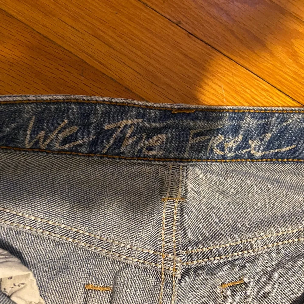 Free People High-Rise Regular Button Fly Raw Hem Jeans - 26 - Image 8