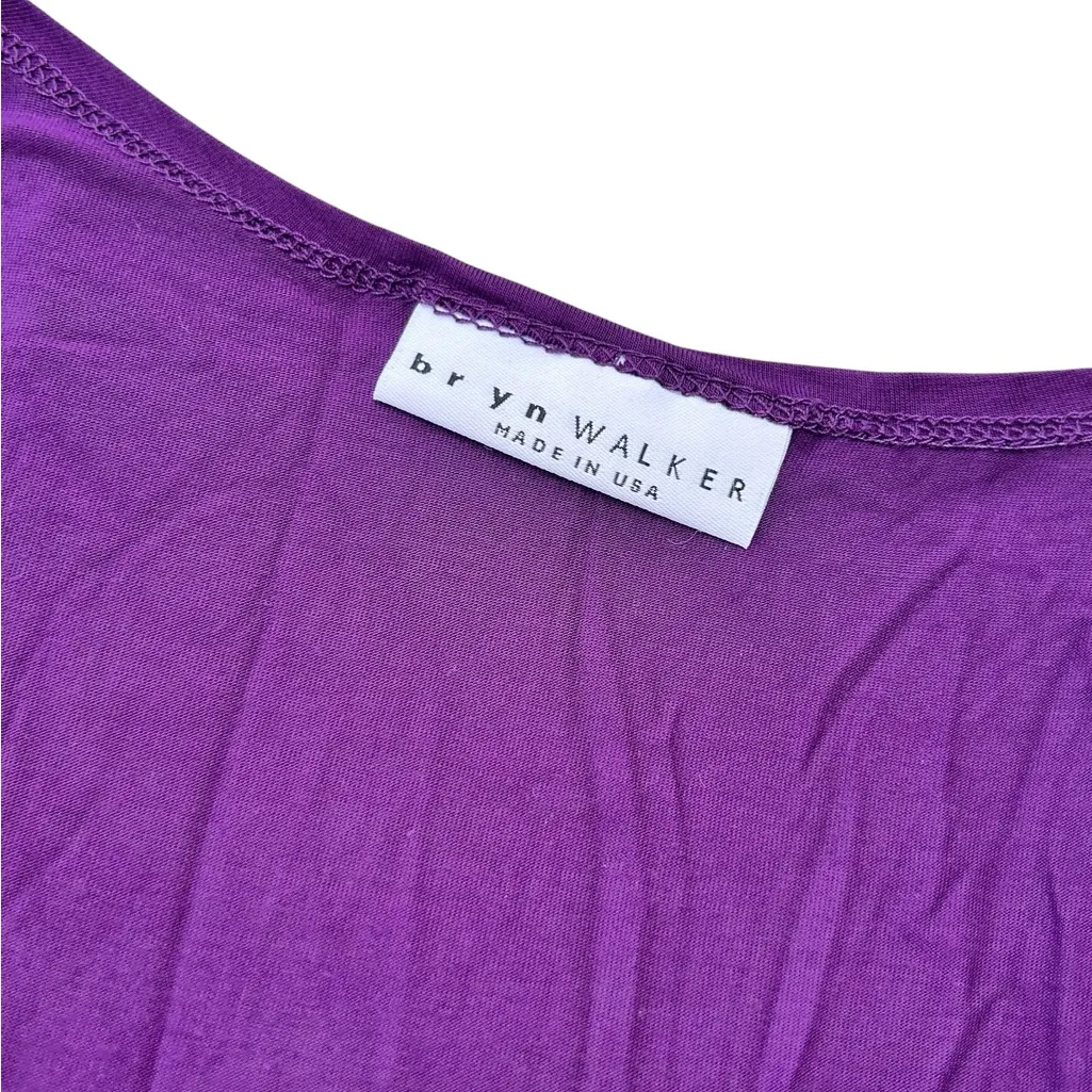 bryn walker soft flowy Purple tank Top size‎ L - Image 2