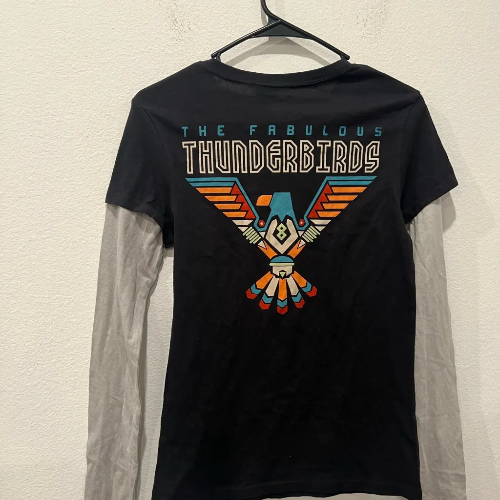 Disney Thunderbirds Black and Gray Long Sleeve T-Shirt size S - Image 2