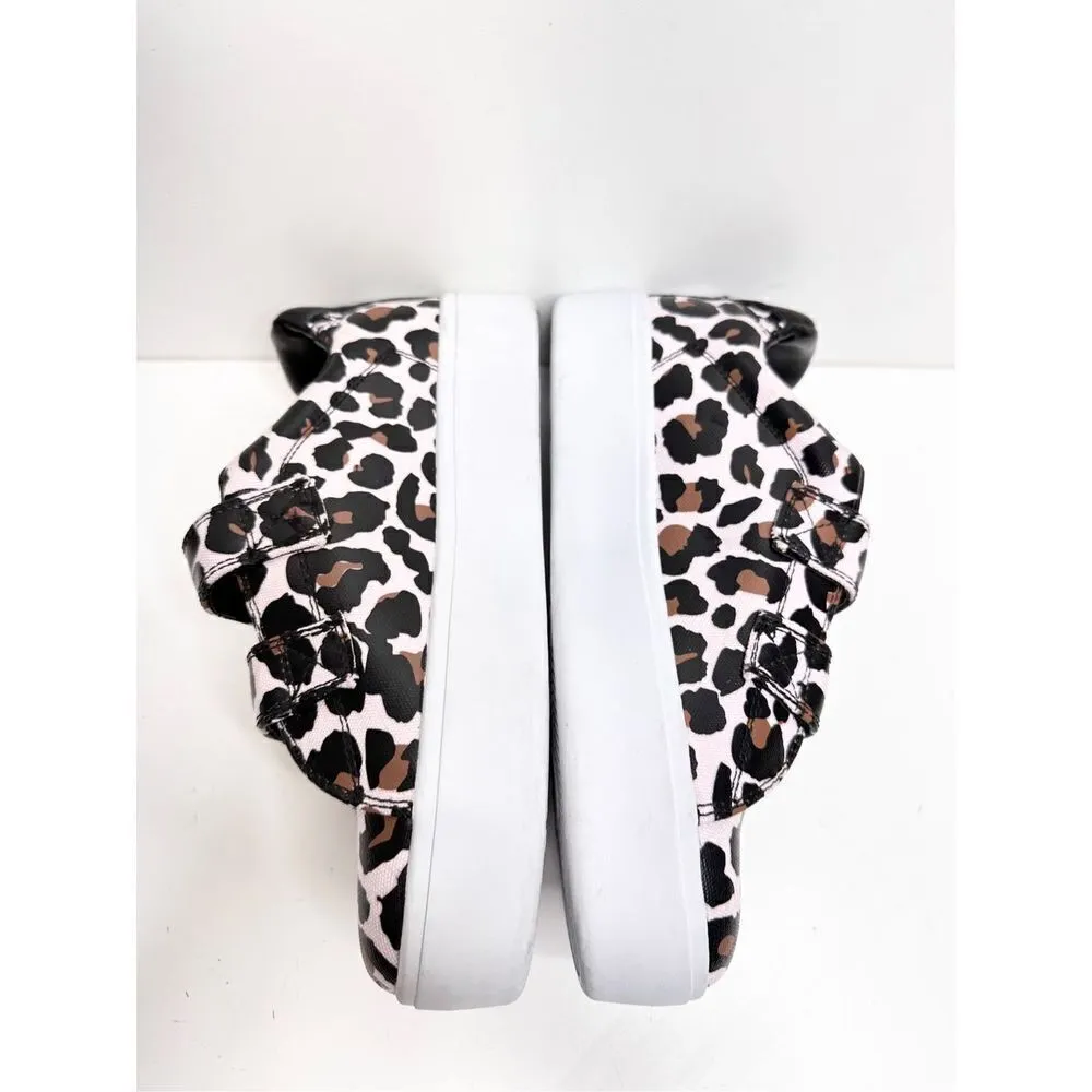 GOATS‎ Sneakers Womens Size 6.5 Cheetah Print Pink Black Platform Shoes - Image 5