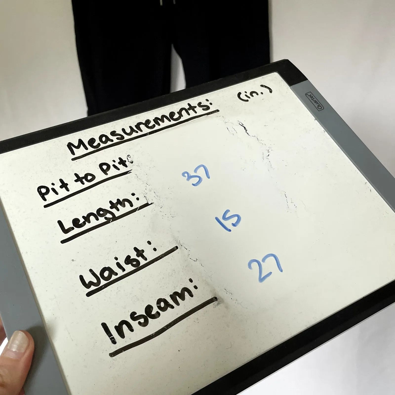 Crz yoga black sweatpants elastic waist pockets women's size 12 casual athletic - Image 3