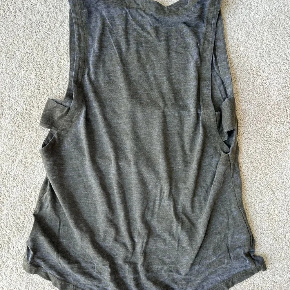 New patriotic chaser eagle made in USA burnout tank top size S America - Image 3