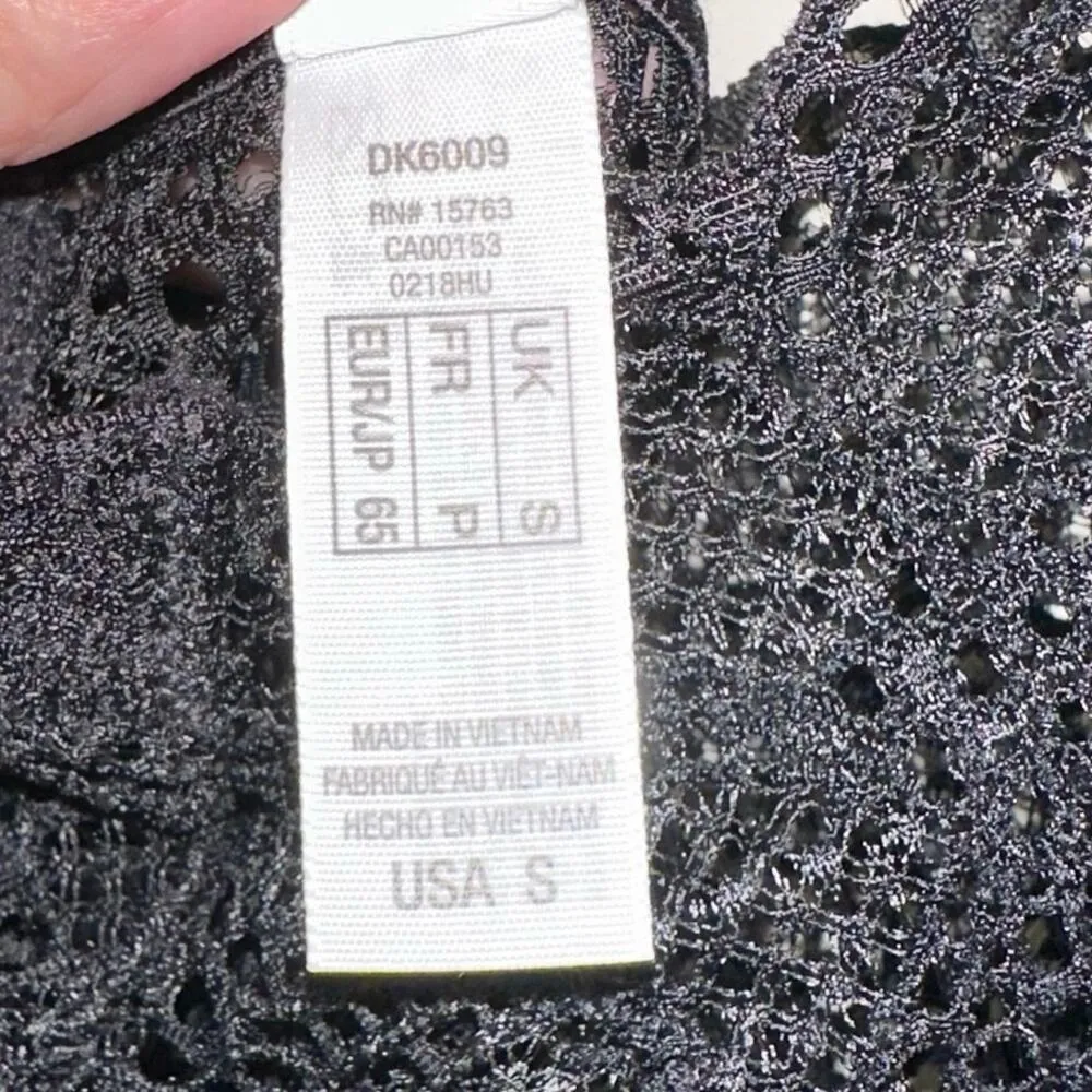 NWT DKNY Lace & Fishnet Black Teddy Romper Shapewear - Image 8