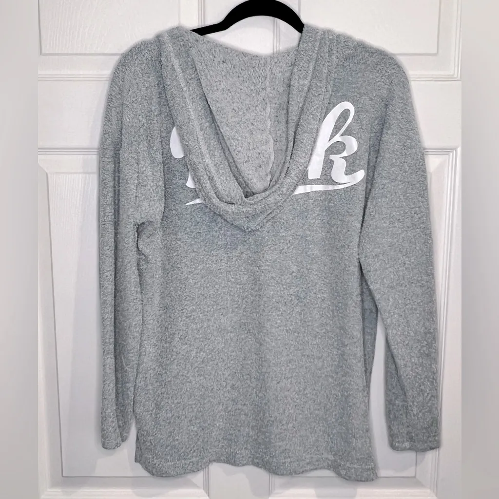 Victoria's Secret PINK Hoodie - Terry Cloth Pullover w/ Logo - Sz. Medium - Image 3