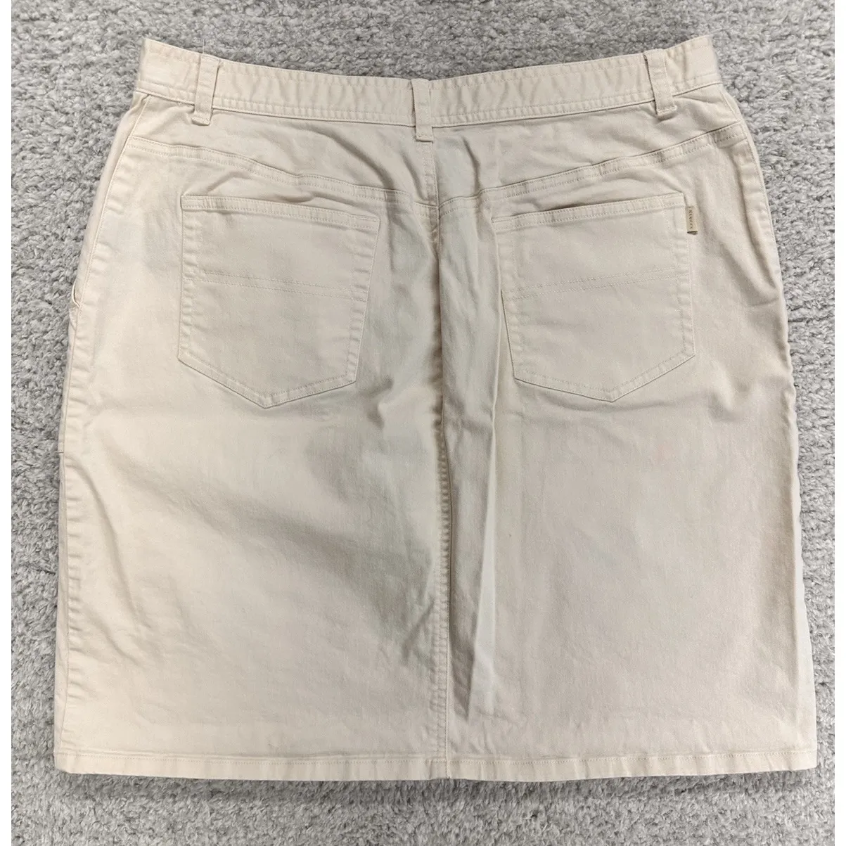 Lauren Ralph Lauren Women's Skirt 16W Denim Cotton Pockets Casual‎ - Image 3