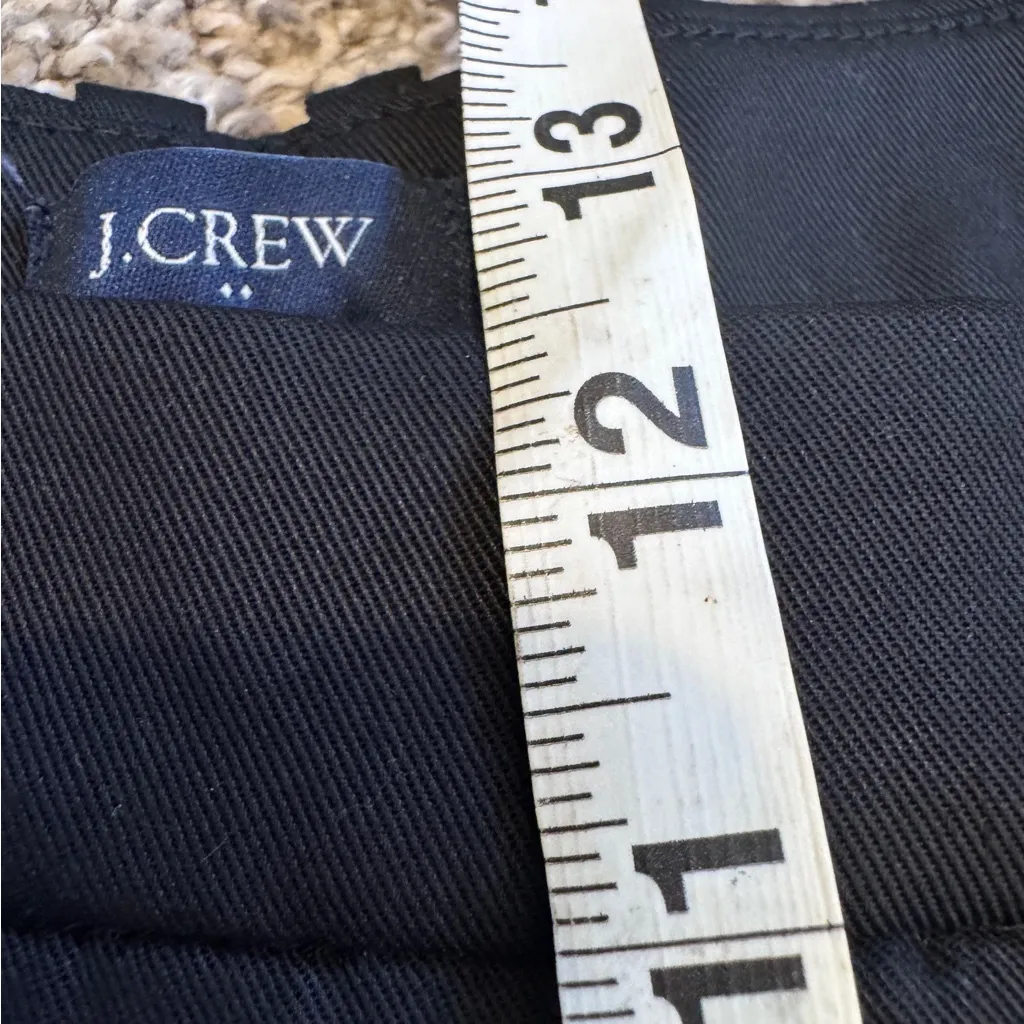 J Crew Black Straight Leg High Rise Trouser Dress Pants Womens 8 Preppy Office - Image 3
