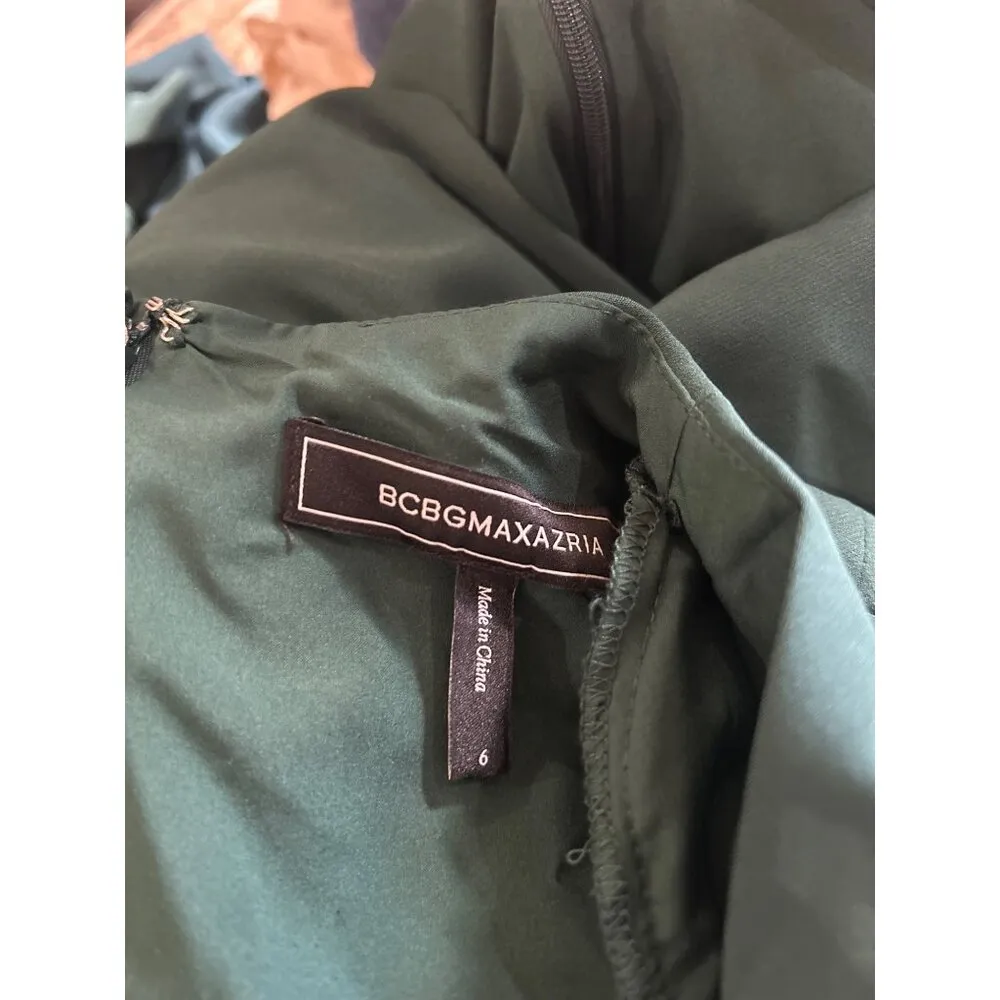 BCBGMAXAZRIA Fulton Twist Front Jumpsuit Ponderosa Pine Womens Size 6 - Image 9