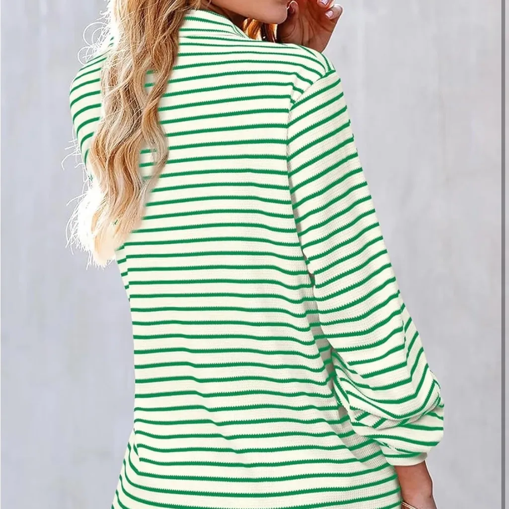 Astylish Women's Casual Button Down Long Sleeve V - Image 2