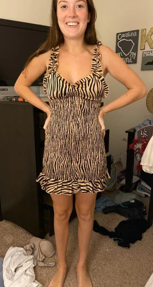 Zebra Print Dress - Image 3
