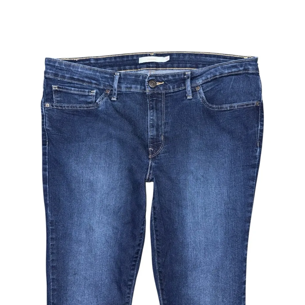 Levi’s 711 Skinny Jeans Indigo Ridge Dark Wash Sz 33 x 30 Mid Rise Stretch Denim - Image 4