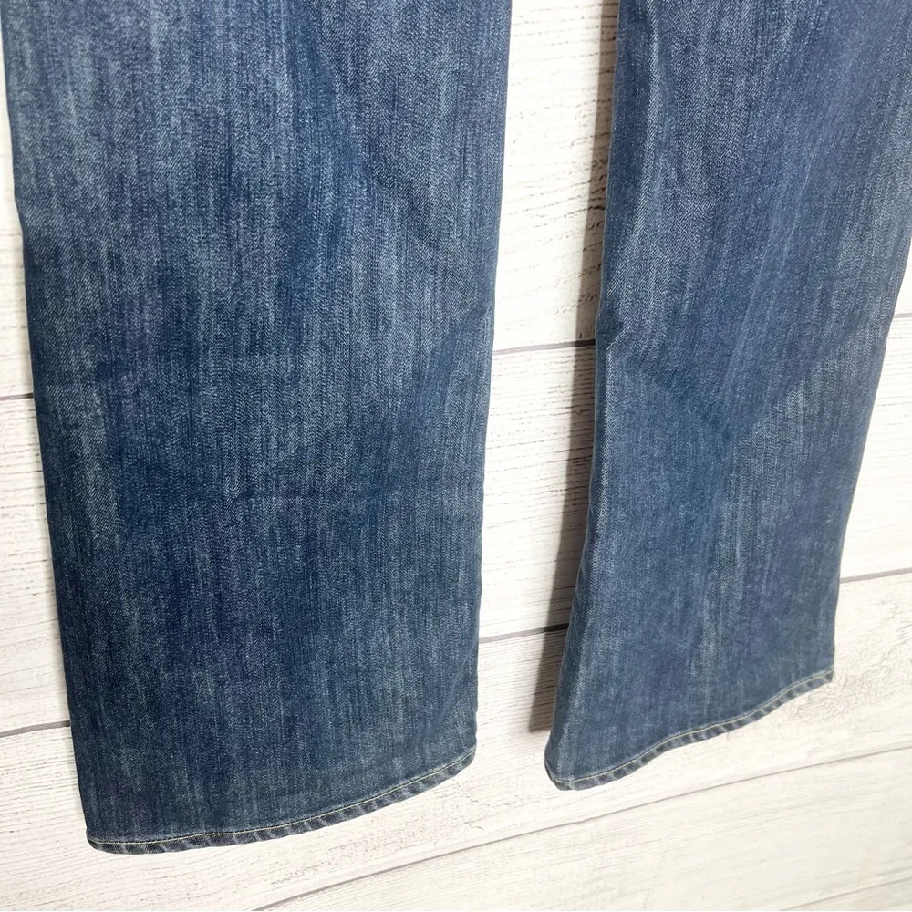 PAIGE Hidden Hills Blue Boot Cut Flare Jeans Size 30 - Image 6