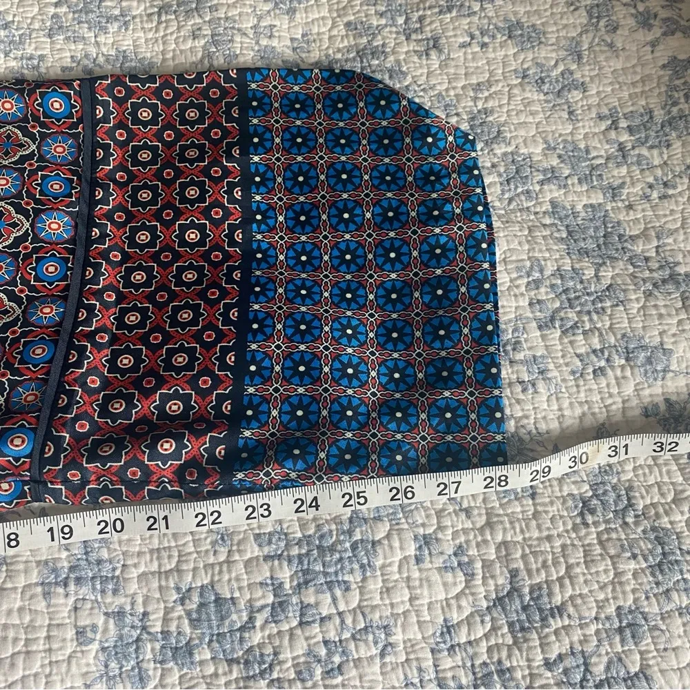 Anthropologie Vega High-Waist Wide Leg Satin Bohemian Drawstring Pant Size Large - Image 9