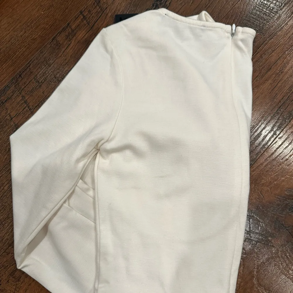 Lulus Cream Long Sleeve Corset Bodysuit Size XS - Image 6