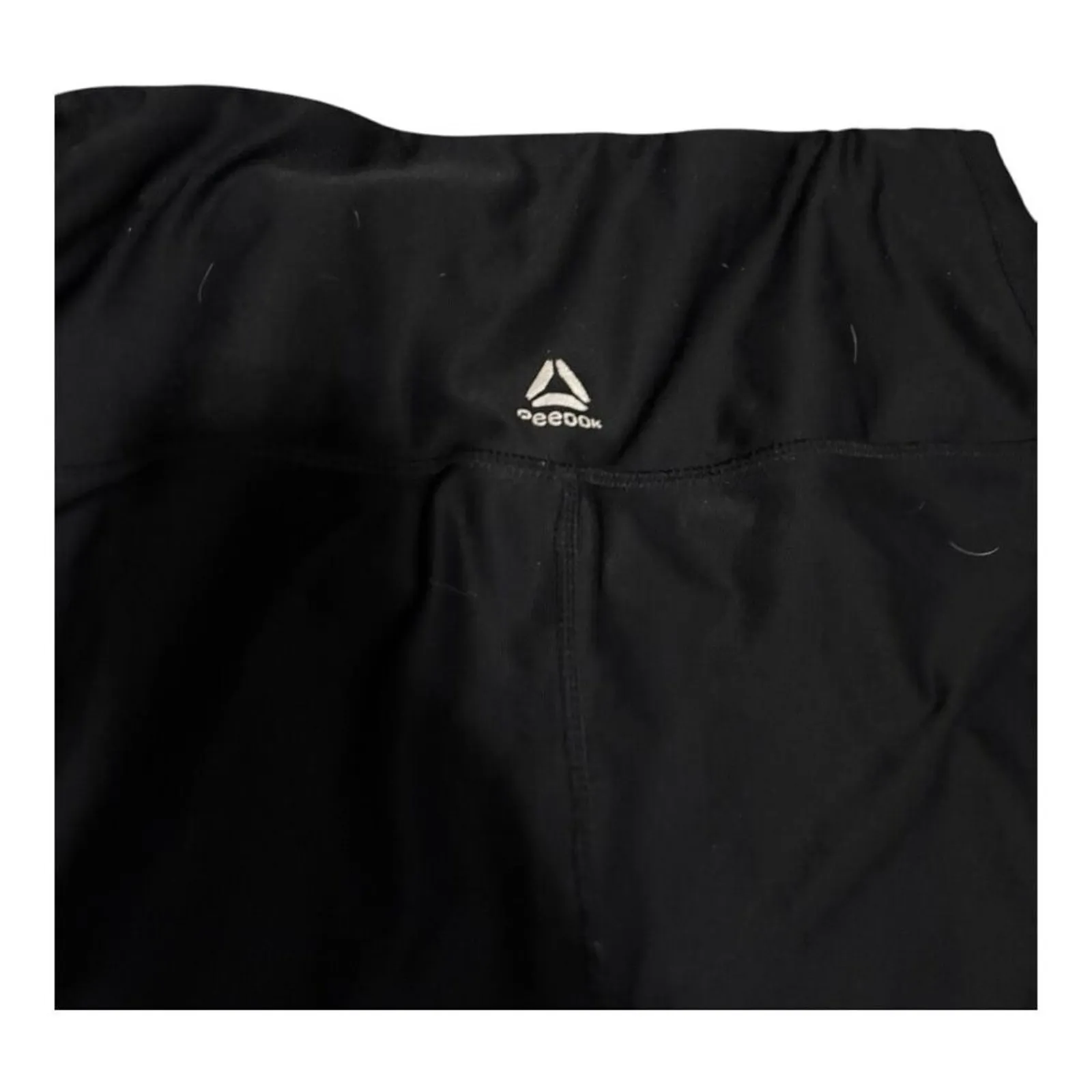 Reebok Black Athletic Cropped Leggings Size L - Image 3