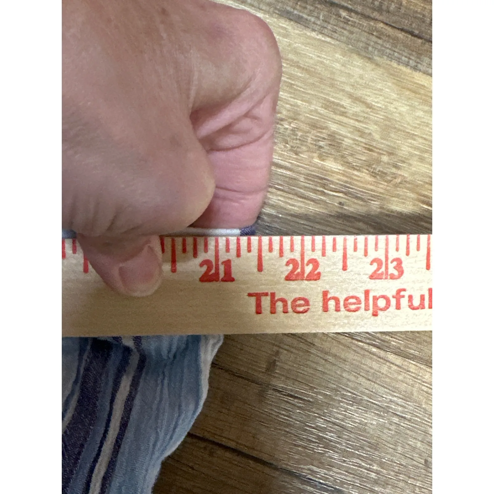 New Direction Woman Stripe Linen Blend Pants 3X Blue White Casual Beach Vacation - Image 6