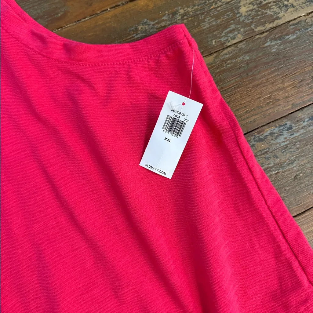NWT Old Navy 100% Cotton Flowy Tank Dress ~ Size XXL 💚🍄 - Image 4