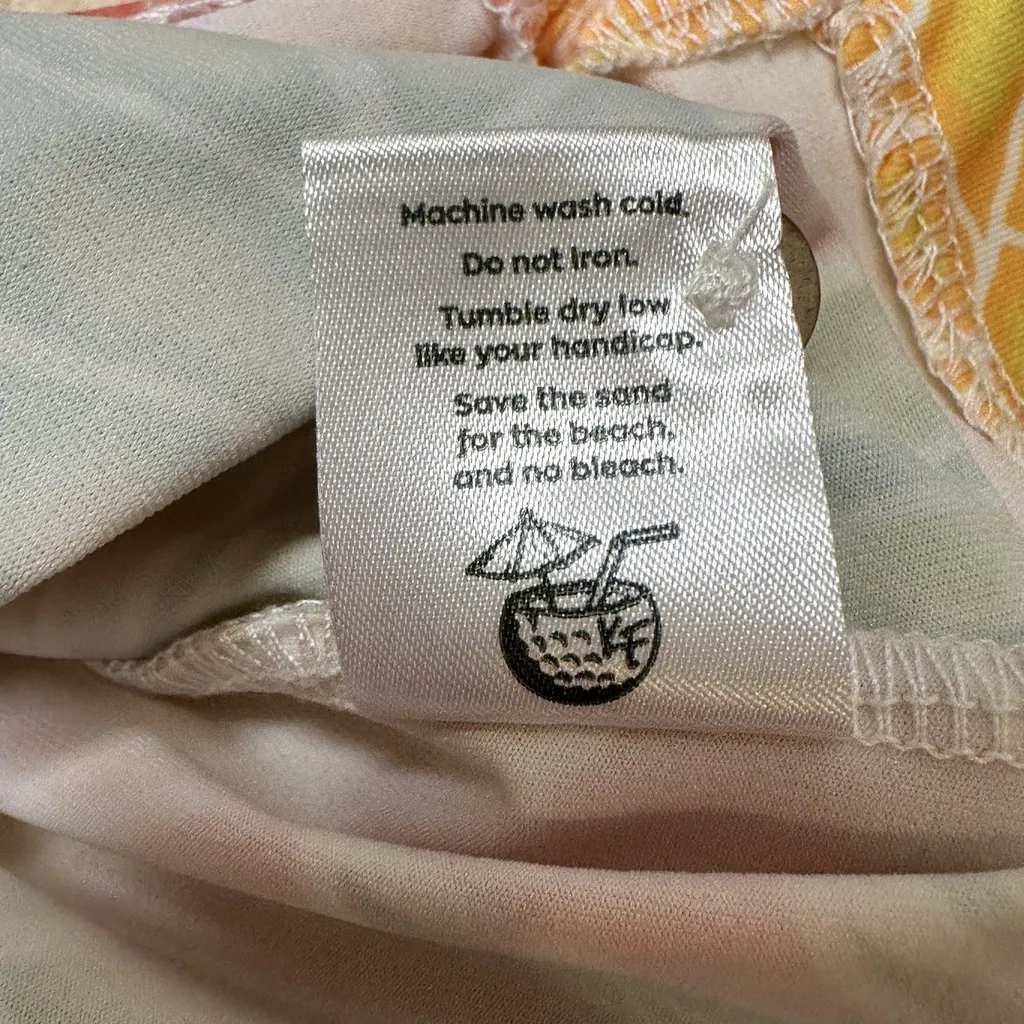 Kenny Flowers Womens Sleeveless Polo Shirt Tropical Bahamas Small Wicking Collar Pink - Image 7