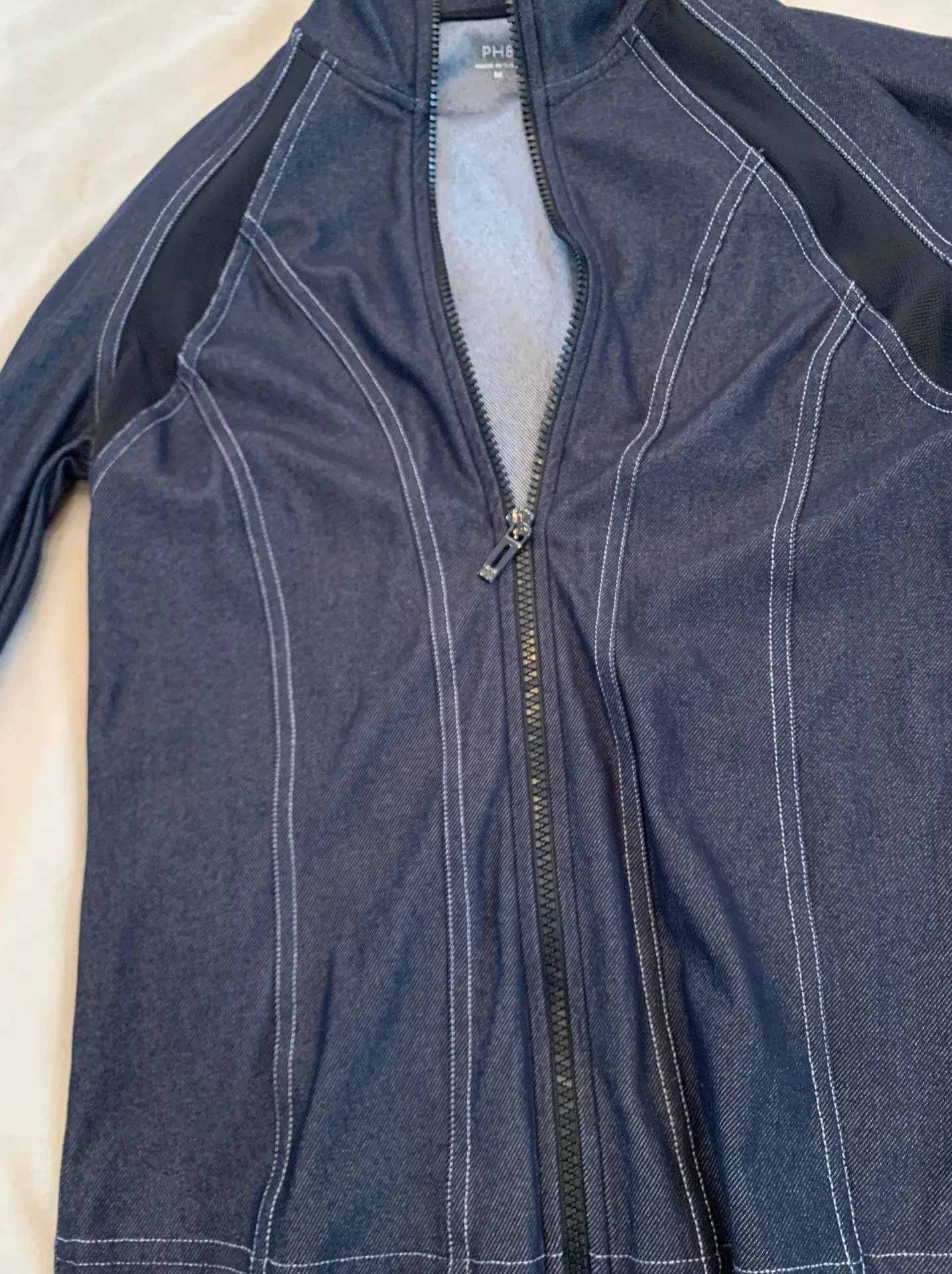 PH8 Active Workout Zipper Jacket Gray Size M - Image 5