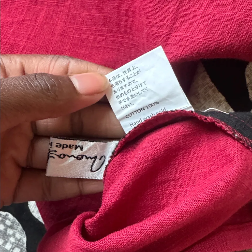 Mona Lisa Boho Dress SIZE OS Red - Image 5