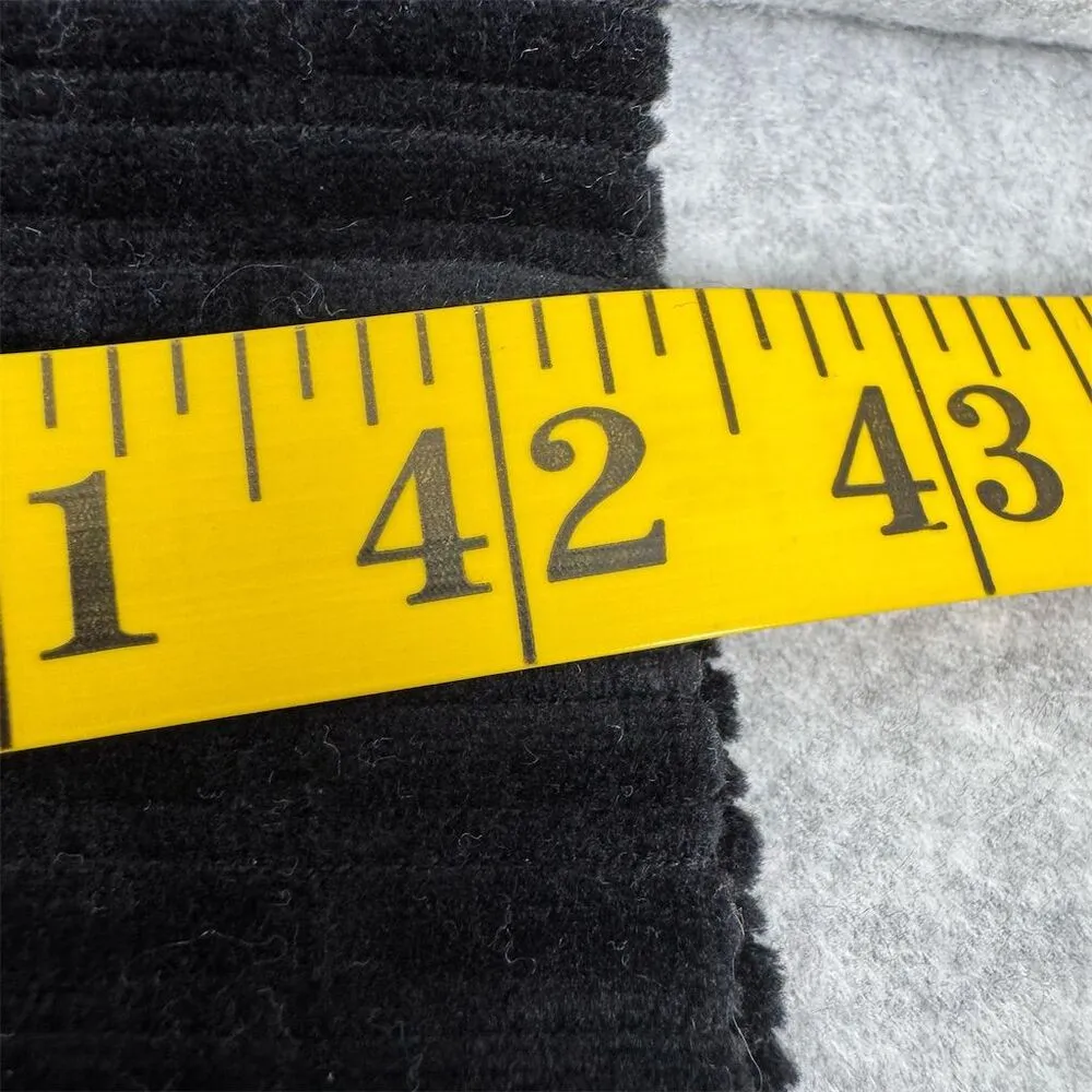 JohnPaulRichard Women's Black Velour Pants Large Wide Leg Side Button Detail - Image 7