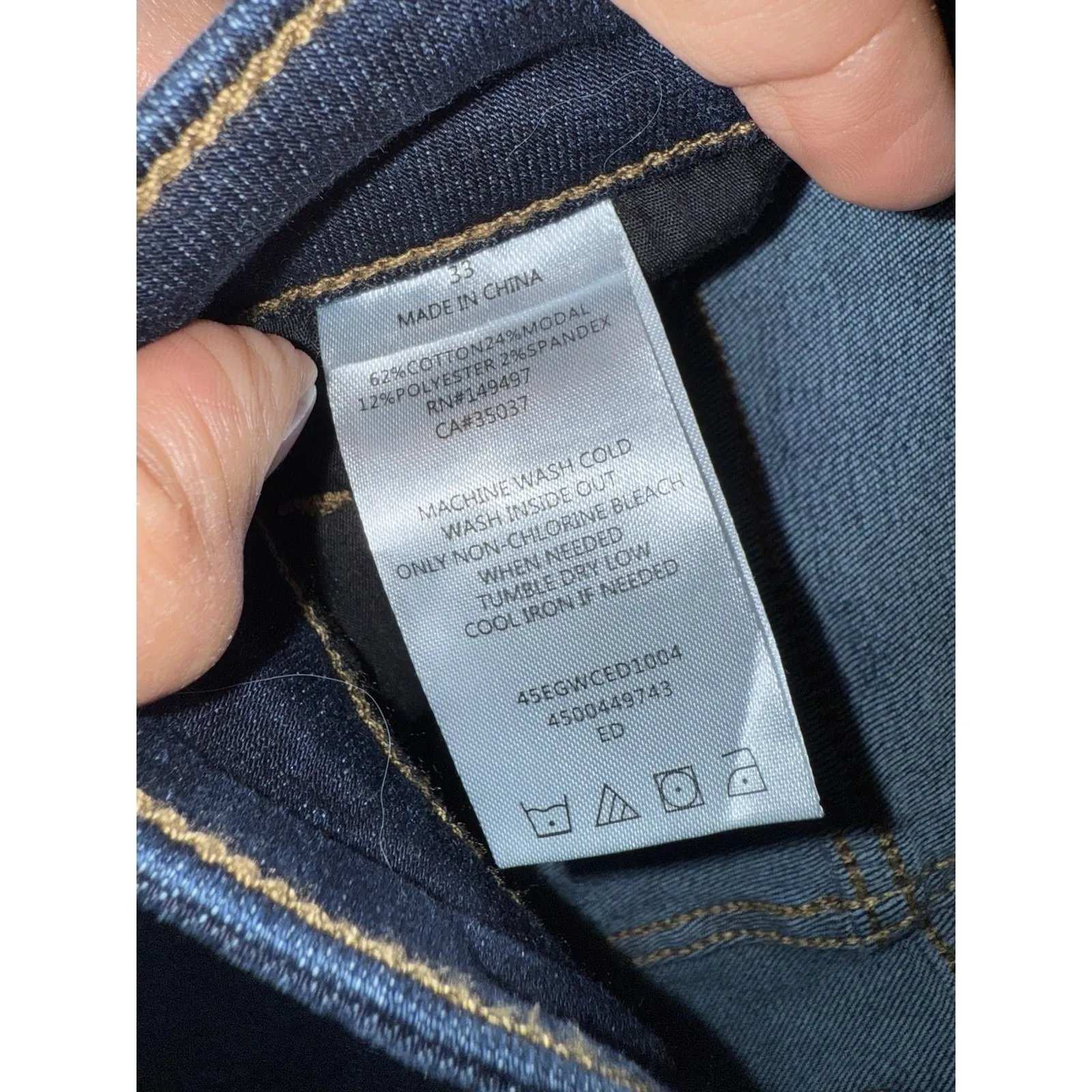 Sam Edelman NEW Women's Sz 33 Jeans Dark‎ Denim Stiletto High Rise Skinny Ankle - Image 5