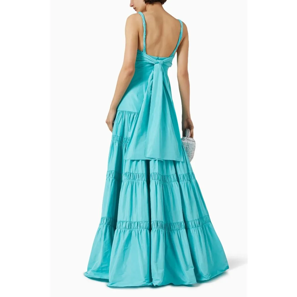 Alexis Chantalle Dress in Aqua Small New Womens Long Maxi Princess Gown - Image 15
